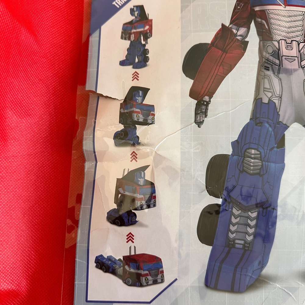 Disguise Transformers Optimus Prime Converting Costume Kids Halloween M 8-10 - Picture 3 of 15